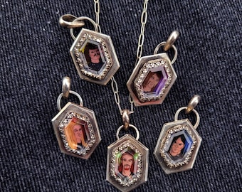 Band member charm - Quartz in Sterling silver - Dethklok Metalocalypse