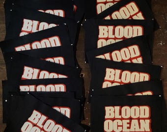 BLOOD OCEAN screenprinted Dethklok patch - regular or GLOW - 3"x5"