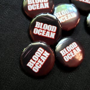 BLOOD OCEAN 1 inch Button Pins - Metalocalypse, Dethklok
