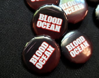 BLOOD OCEAN 1 inch Button Pins - Metalocalypse, Dethklok