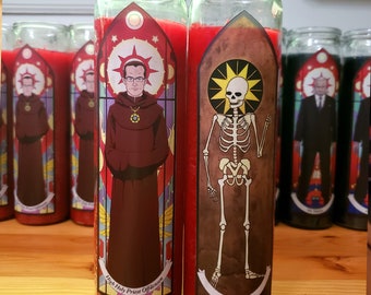 Charles Offdensen CFO Devotional Candle v2 - Metalocalypse, Dethklok