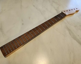 Custom Telecaster Neck - Birdseye Maple, Walnut Board, Stainless Steel Frets, Bone Nut