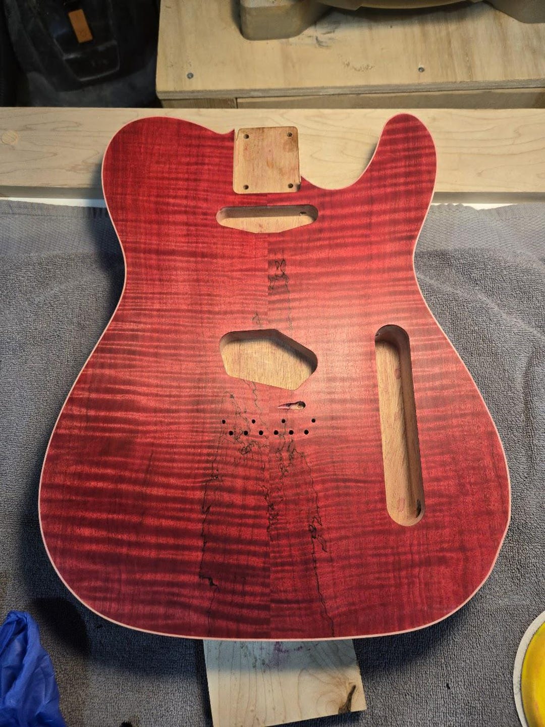 Custom Bound Telecaster Body - Maple on Mahogany - Etsy