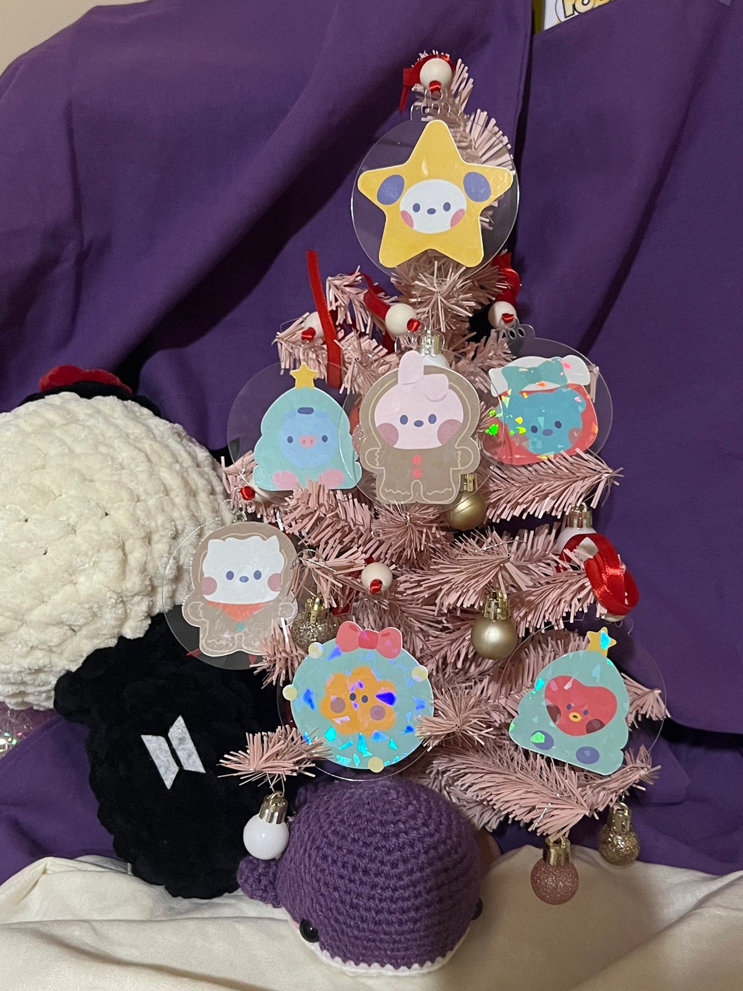 BT21 Christmas Ornaments ver. C Etsy