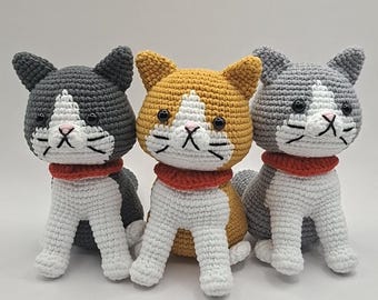 Handmade Crochet Cat Plush – A Purr-fect Gift for Cat Lovers!