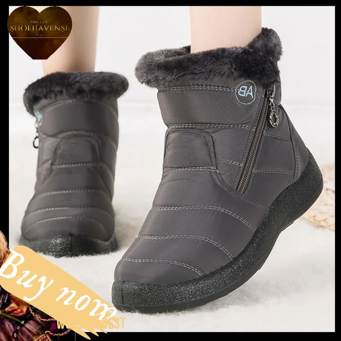 Women's Waterproof Ankle Boots for Winter. Keeping Feet Warm in the