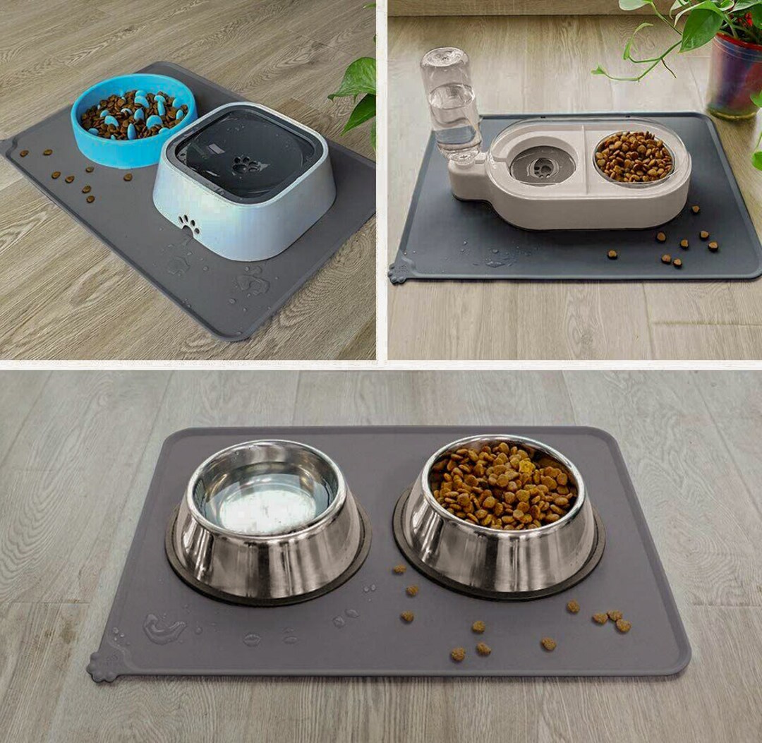 Waterproof Silicone Pet Mat Square Raised Edge Nonslip Etsy UK