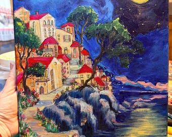 House painting original - one of a kind - sold “as is” by artist Nadine S.