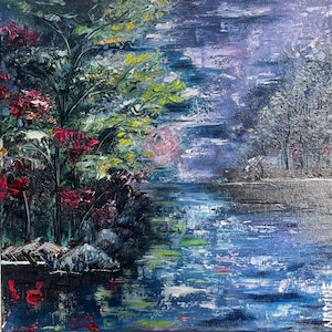 The Beauty of a New Day Original Oil painting By Nadine S.