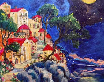 House painting original - one of a kind - sold “as is” by artist Nadine S.