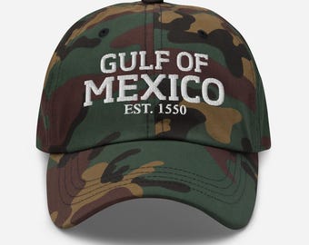 Embroidered Gulf of Mexico Camouflage Hat
