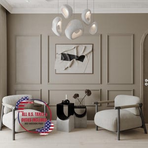 Pre-Cut Wall Paneling Kit, Paintable, Waterproof, Custom Frames, Easy Installation image 3