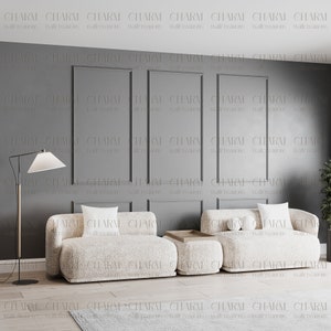 Pre-Cut Wall Molding Kit: Wainscoting Panel Set