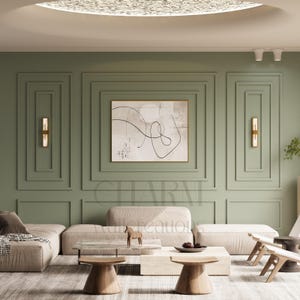 Pre-Cut Wall Moulding Kit: Factory Primed Accent Wall Panels
