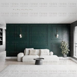 Pre-Cut Wainscoting Panel Kit: Assembly-Ready Wall Molding