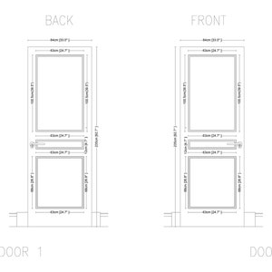 Custom Door Molding Kit: Front & Back - Made to Order (2 Sets)