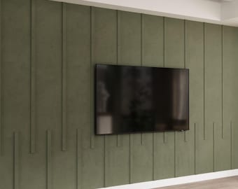 Modern Accent Paneling, Vertical Wall Molding Kit, Pre-Cut Panels
