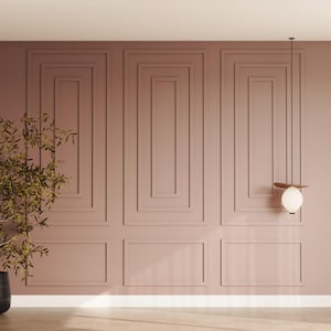 Pre-Cut Wall Moulding Kit: Primed Accent Wall Panels