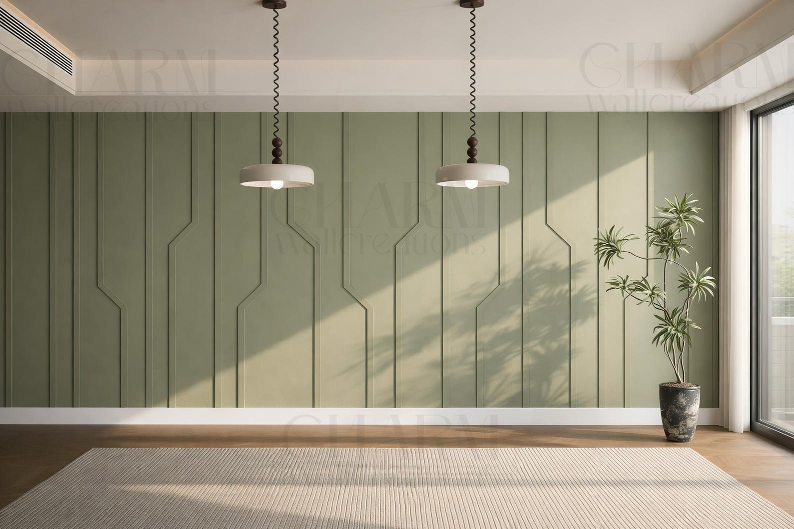 Modern Accent Wall Paneling Kit, Vertical Wall Molding, Pre-cut ...