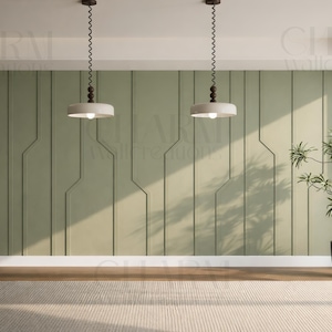 Modern Accent Wall Paneling Kit, Vertical Wall Molding, Pre-cut ...