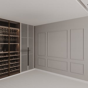 Pre-Cut Wainscoting Panel Kit: Easy Install Wall Molding Frames