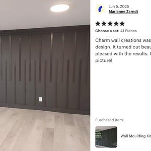 Moderne Akzent-Verkleidung, Vertikale Wandleiste, Vorgeschnittene Paneele Bild 3