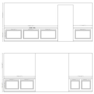 Custom made wall molding design have done for Geena - Sets of Frames Wainscoting Panel