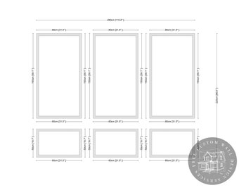 Pre-Cut Wall Moulding Kit: Wainscoting Panel Frames - Easy Assembly