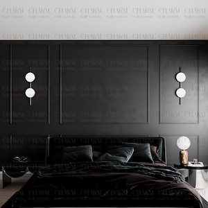 Wall Moulding Kit - Wall Molding Assembly-Ready Package - Pre-Cut Factory Primed - Wainscoting Panel - 3 Sets of Frames (Top and Bottom)