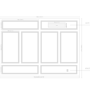 Custom Wall Molding Design: Wainscoting Panel Frames - Dining Room