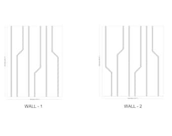 Custom made wall molding design have done for carol - Sets of Frames Wainscoting Panel