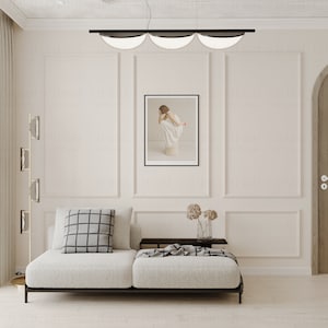 Wall Moulding Kit - Wall Molding Assembly-Ready Package - Pre-Cut Factory Primed - 3 Sets of Frames Wainscoting Panel (down and up)