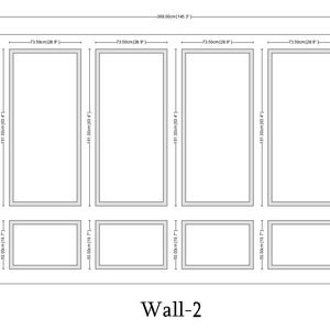 Custom made wall molding design have done for Fiona - Sets of Frames Wainscoting Panel