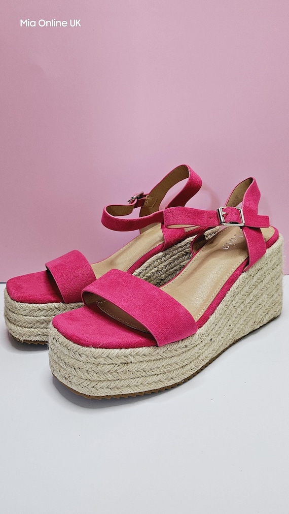 Espadrille platform sandals uk clearance
