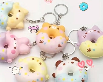 Randomly Selected Kawaii Donut Squishy Keychain