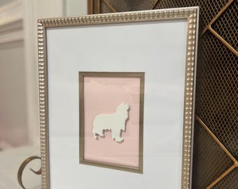 Framed Art- Cavalier King Charles- dog Decor- Home/nursery Decor