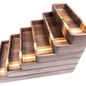 Valet Tray, Hardwood Catch all Trays