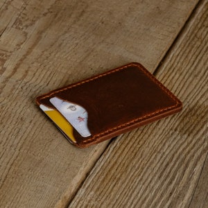 Tarjetero tipo billetera delgado, tarjetero para hombre, billetera minimalista, billetera de cuero real, billetera delgada para tarjetas, billetera delgada de cuero, estuche delgado para tarjetas