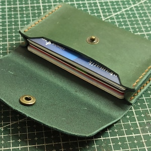 Handmade Leather Card Holder, Credit Card Holder, Mini Card Holder, Slim Card Case, Handmade Card Case, Mens Cardholder, Mini Card Wallet