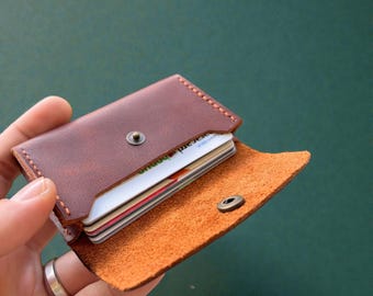 Leather Handmade Card Holder
