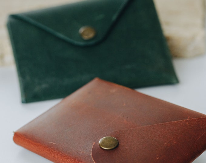 Handmade Minimalist Leather Wallet, Front Pocket Wallet, Minimalist Leather Wallet, Slim Wallet, Small Leather Wallet, Luxury Wallet