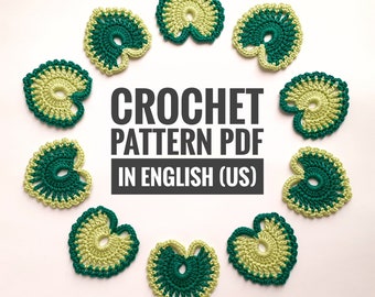 Patrón de hojas de otoño a crochet - Decoración de otoño DIY - Tutorial de encaje irlandés de Acción de Gracias