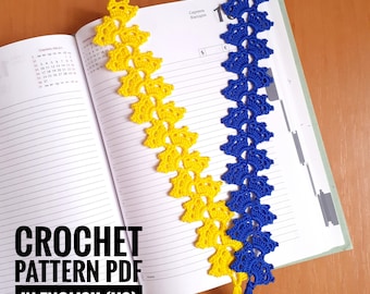 Easy Crochet Bookmark Pattern PDF Colorful Handmade Gift for Book Lovers Perfect DIY Gift for Reading Enthusiasts
