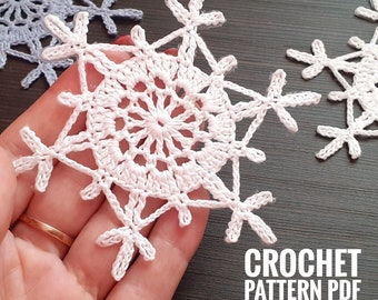 Christmas ornament- Christmas snowflake-New Year's decor for home-crochet snowflake pattern Christmas decor, Crochet home dekor