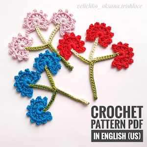 Crochet Flower Branch Pattern: Irish Lace Vine (PDF Pattern)