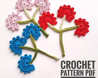Crochet Flower Branch Pattern: Irish Lace Vine (PDF Pattern)