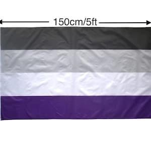Asexual Pride Flag 5ftx3ft Premium Quality indoor/Outdoor use LGBT Gay