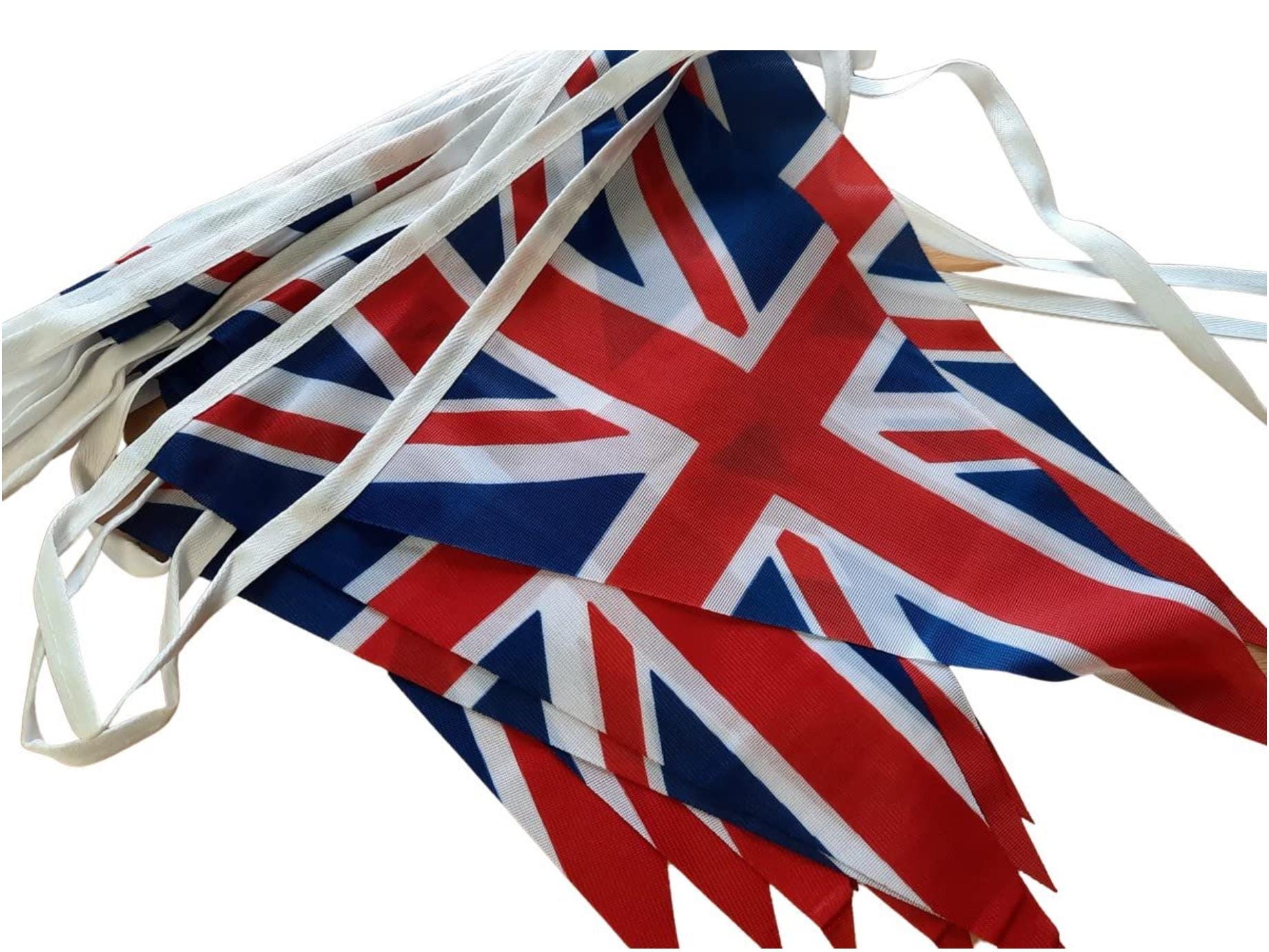 Union Jack Flag With Details Of The 80th Anniversary Of The VE Day Celebrations On A Street In England 4th May 2025 Image675371636 - Foto 13