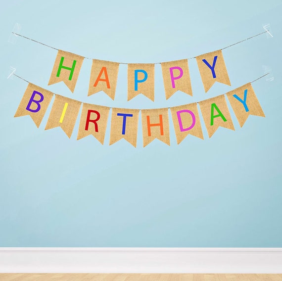 Accessoires Bar Guirlande Vintage Candy Bar Et Fanions En Jute - Décoration Pour Mariage, Anniversaire, Fête - Longueur 2.8m Bandierine Bianche