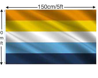 Aroace Pride Flag 5ftx3ft Qualité Premium Utilisation intérieure/extérieure LGBT Gay